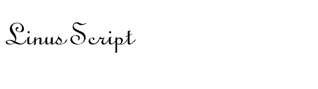 Linus Script font preview