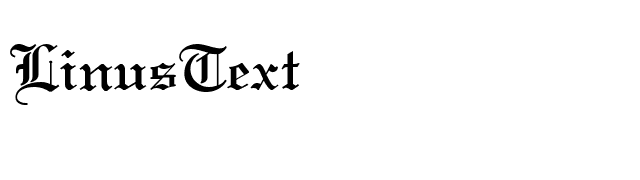 LinusText font preview
