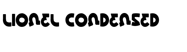 Lionel Condensed font preview