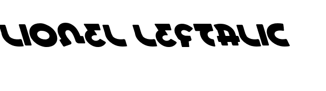 Lionel Leftalic font preview