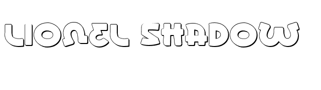 Lionel Shadow font preview