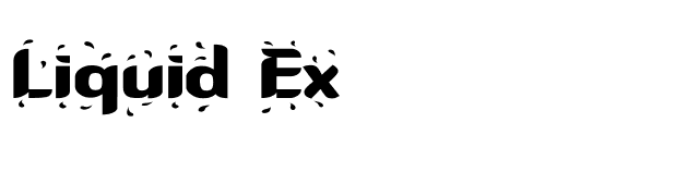 Liquid Ex font preview