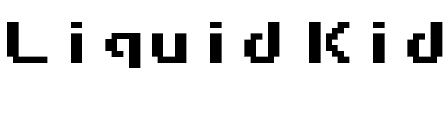 Liquid Kidz font preview