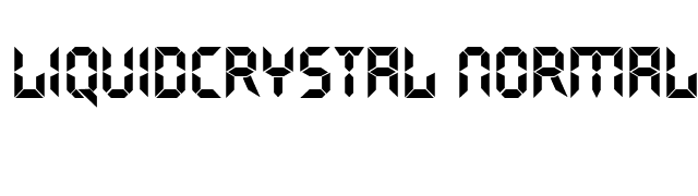 LiquidCrystal Normal font preview