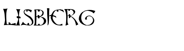 Lisbjerg font preview