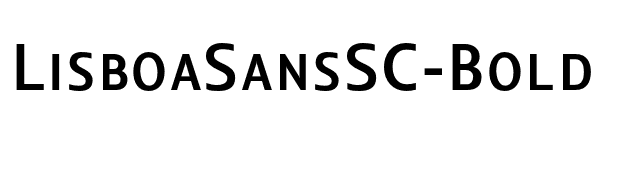 LisboaSansSC-Bold font preview