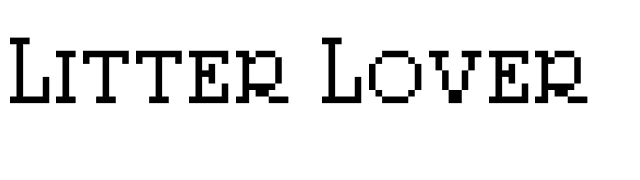 Litter Lover font preview