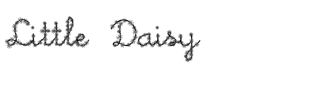 Little Daisy font preview