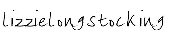 lizzielongstocking font preview