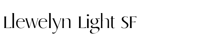 Llewelyn Light SF font preview