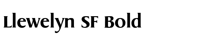 Llewelyn SF Bold font preview