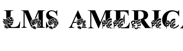 LMS America LSF font preview