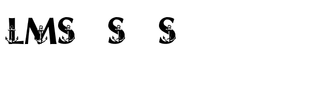 LMS Ship Shape font preview