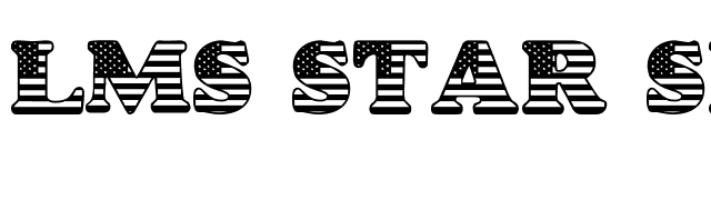 LMS Star Spangled font preview