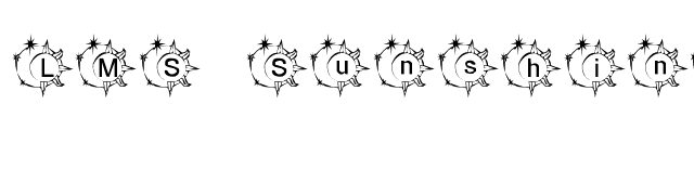 LMS SunshineMoonshine font preview