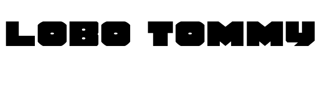 Lobo Tommy Expanded font preview