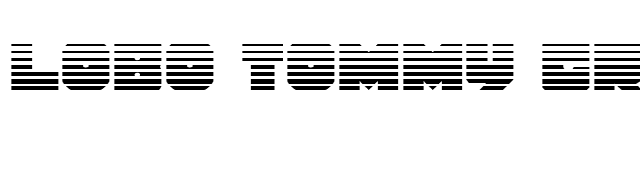 Lobo Tommy Gradient font preview