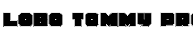 Lobo Tommy Pro font preview