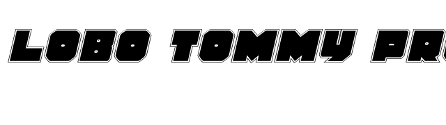 Lobo Tommy Pro Italic font preview