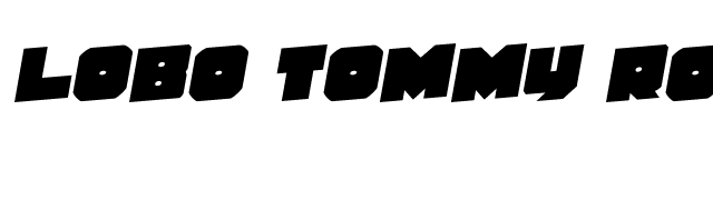 Lobo Tommy Rotalic font preview