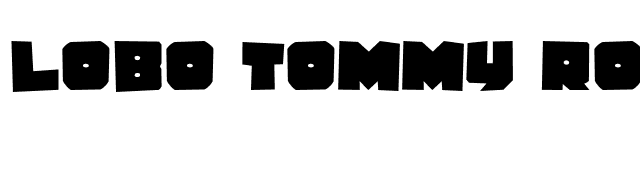 Lobo Tommy Rough font preview