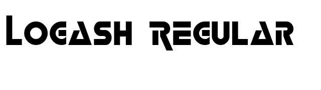 Logash Regular font preview