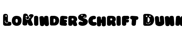 LoKinderSchrift Dunkel font preview