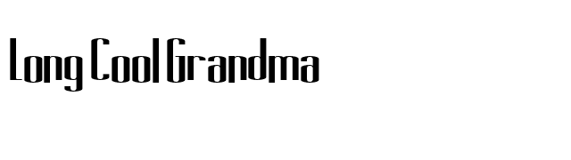 Long Cool Grandma font preview