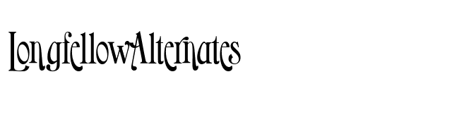 Longfellow-Alternates font preview