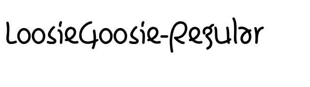 LoosieGoosie-Regular font preview