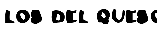 Los Del Queso font preview