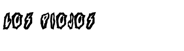 Los Piojos font preview