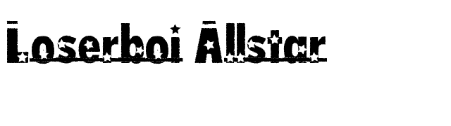 Loserboi Allstar font preview