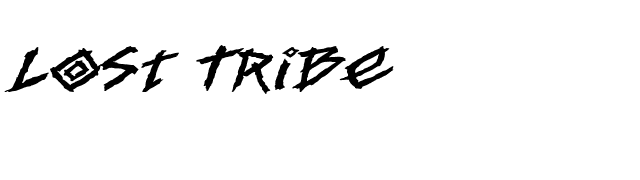 Lost Tribe font preview