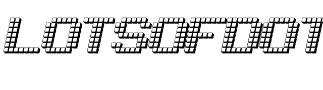 LotsOfDotz font preview