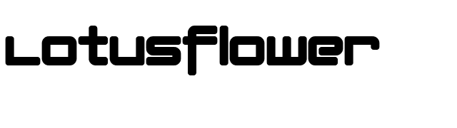 Lotusflower font preview