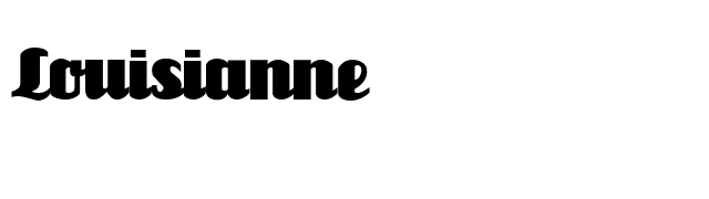 Louisianne font preview