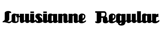 Louisianne Regular font preview