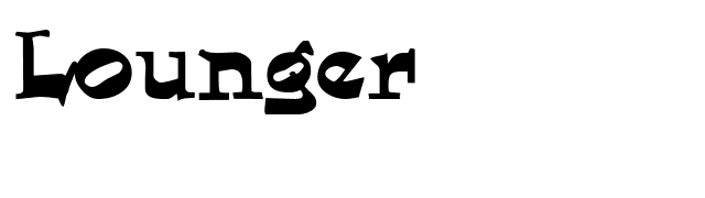 Lounger font preview