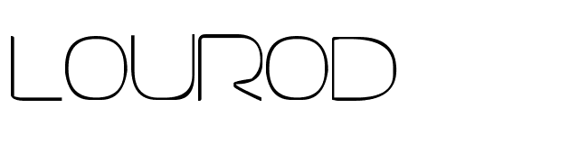 Lourod font preview