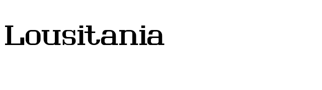 Lousitania font preview