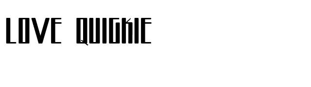 Love Quickie font preview