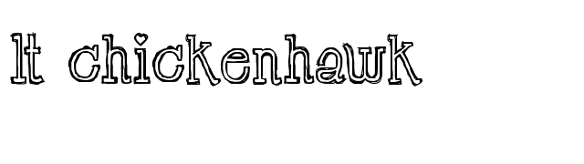 LT Chickenhawk font preview