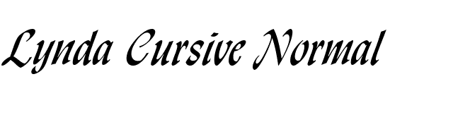 Lynda Cursive Normal font preview