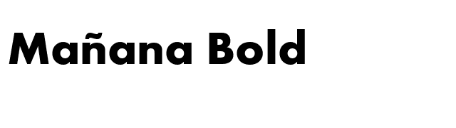 Mañana Bold font preview