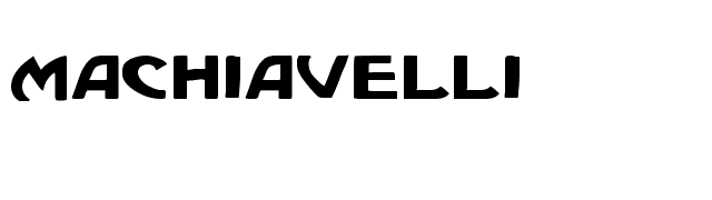 Machiavelli font preview