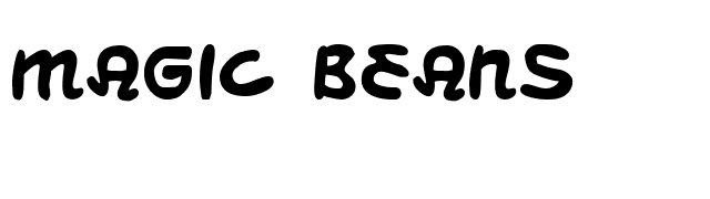 Magic Beans font preview