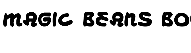 Magic Beans Bold font preview