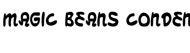 Magic Beans Condensed font preview