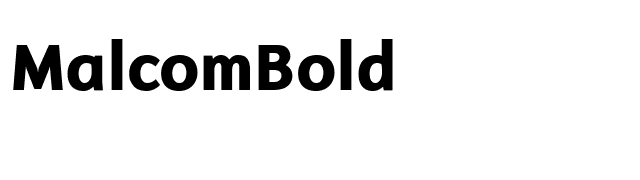 MalcomBold font preview